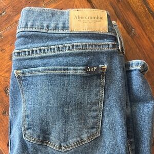 Abercrombie & Fitch Blue Denim Jeans with Vintage Wash